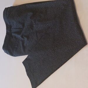 Pants by I.N.C., size 6 straight leg, mid-rise, black and grey animal print.